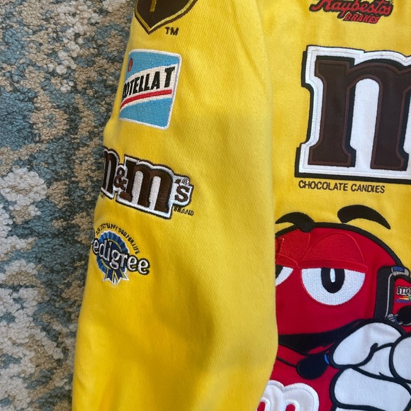 Vintage jeff hamilton nascar jacket yellow xl - Picture 2 of 13